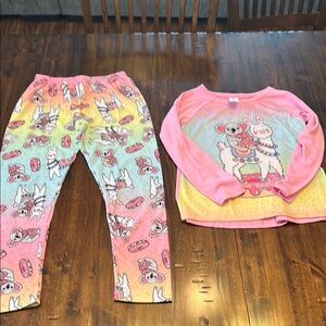 The Place Colorful Kids Pajamas Set with Fun Animal Print